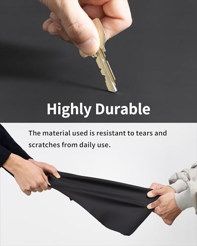 Water-Resistant Zipper Pouch, Made in Japan, Compact Organizer for Cords & Essentials, Multipurpose Bag for Cosmetics, Travel Accessories & Toiletries, Eco & Durable Materials, TOFTPOUCH, Small, Black