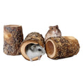 3PCS Natural Apple Wooden Hamster Mouse Tunnel Tube Toy, Hamster Hideout for Hamsters Mouse Gerbils Mice Rat, Cage Accessories for Hiding and Resting
