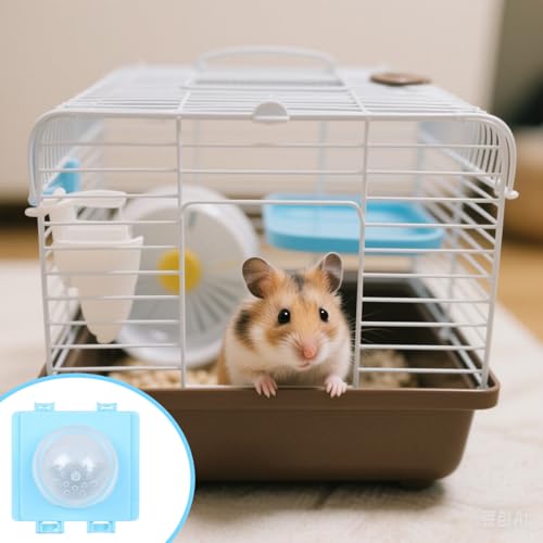 1 Set Hamster Tubes Tunnels Cage Cover and Cage Connector Kit with External Tube Plugs for Small Animal Habitats (Blue)