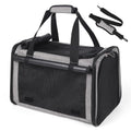 YUDODO 25lbs Cat Carrier Lightproof Soft Sided Pet Carrier for Large Cat | Airline Approved, Lightproof Breathable Design, Side Pockets, Durable Mesh, Foldable and Portable, Grey - color: Grey