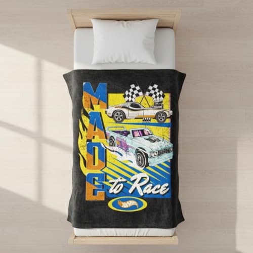 Hot Wheels Kids Bedding Super Soft Plush Throw Blanket, 46 in x 60 in, (Officially Licensed Product) by Franco - color: Hot Wheels - Made to Race, size: 46 in x 60 in