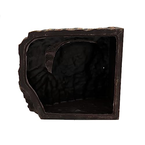 Resin Reptile Hideouts Cave Habitat Decor, B- Extra Large | For Gecko, Leopard Lizards, Toad, Turtle