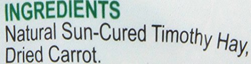 Kaytee Timothy Hay Plus Carrots for Pet Guinea Pigs, Rabbits & Other Small Animals, 24 oz (Pack of 2) - size: 1.5 Pound (Pack of 2)