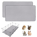 Guinea Pig Cage Liners, 28''X56'' Washable Guinea Pig Pee Pads, Non Slip Reusable Super Absorbent Guinea Pig Training Mat Bedding Fleece for Small Animals Hamster Rabbit Chinchilla Rat, 2Packs - size: C&C 2x4(28" x 56") 2Pack