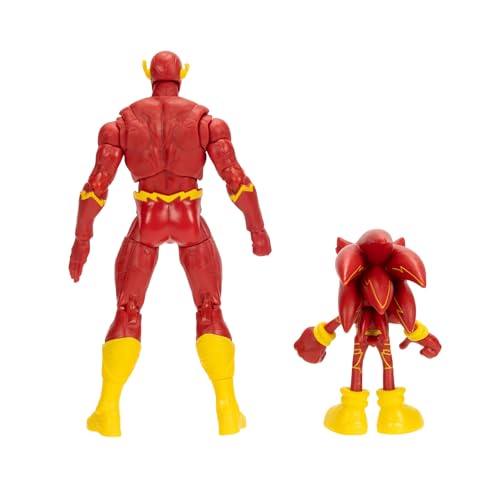 DC X Sonic the Hedgehog Sonic as The Flash & The Flash 2.5/5-inch Figures Multipack - style: 5" The Flash with 2.5" Sonic Flash