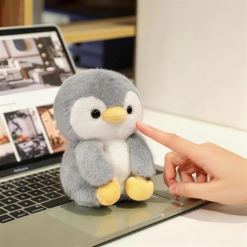 Ditucu Palm-Sized Penguin Stuffed Animals Cute Soft Plush Doll Small Plushies Toys Gifts for Kids Grey 6 inch - style: Penguin B