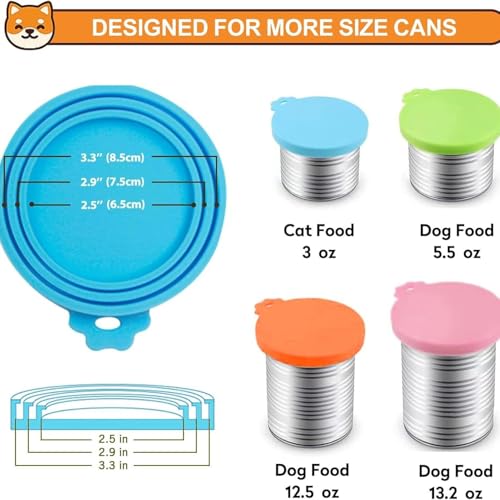 2 Packs Pet Food Cans Lids,Cute Can Lid Dishwasher Safe, Can Covers Most Standard Size Dog and Cat Canned(black) - color: black