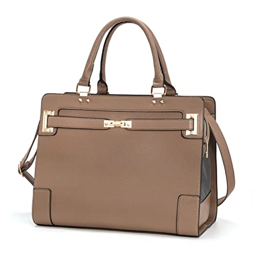 Fashion Pet Carrier Dog Cat Carrier Purse Soft-Sided Leather Handbag Pet Tote Bag for Small Dogs Puppy and Cats TSA Airline Approved (Khaki) - color: Khaki