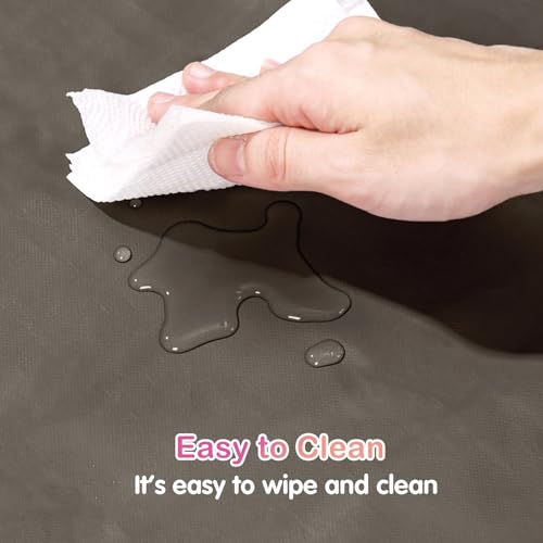 FunFurry Waterproof Guinea Pig Cage Liner,Washable Tarp Bottom Base,Cage Liners for Small Animals,Hamster Chinchilla Hedgehog Ferret Rabbit. (Tan Brown-Paw, 24" X 48") - color: Tan Brown-Paw, size: 24" X 48"