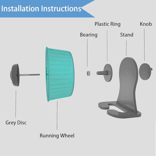 Hamster Exercise Wheel, Silent Spinner Hamster Running Wheels, Diameter 6.7 inch, Green - color: Green, size: 6.7 Inch
