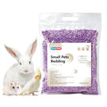Natural Paper Pellet Bedding for Small Animals - Super Absorbent Odor Control Rabbit Litter, Hamster Bedding, Guinea Pig Cage Liners, Dust-Free(2.2lb) (Purple) - color: Purple