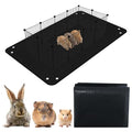 Waterproof Pet Playpen Mat, Reusable Cage Liner, Animals Habitat Protection | 1 Pack, 59"x39", Black Cage Liners for Hamsters, Ferrets, Guinea Pig, Rabbits, Bunny, Birds, and Other Small Animals - color: Black, size: 59" x 39"