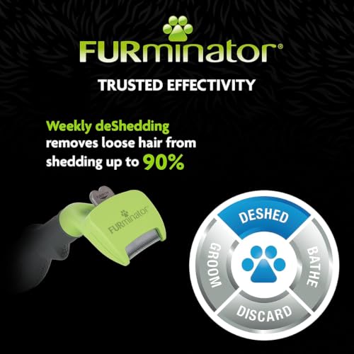 FURminator Undercoat deShedding Tool for Small Short Hair Dogs 4.5-9 kg - size: Small, style: Version 2.0