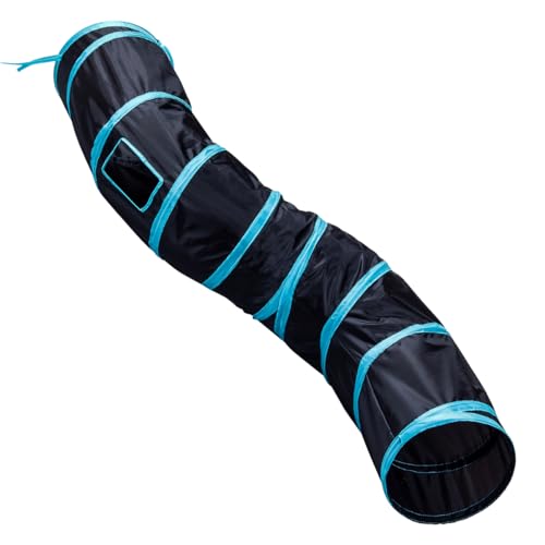Cat Tunnels, Pet Ferret Rabbit Bunny Tunnels Tubes Subway Habitats, S-Style, DIY Cat Peekaboo Maze House Tent Bed, Kitten Interactive Toy (S Type: 1 Way Tube) - size: S Type: 1 Way Tube