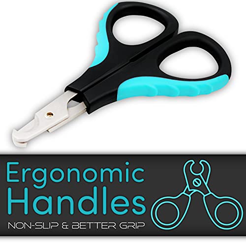 Cat Nail Clipper by H&H Pets - Professional Sharp Stainless Steel Claw Clipper Trimmer with Sturdy Non Slip Handles - For Small Animal & Cats Nail Cutter
