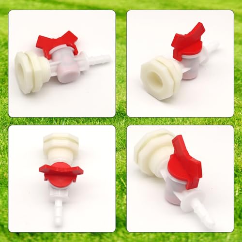 Rabbit Watering System Bucket Connector kit with 5/16'' Barb,Bulkhead Fitting,Mesh Washer, Hole Saw (for ID 5/16’’ Hose)