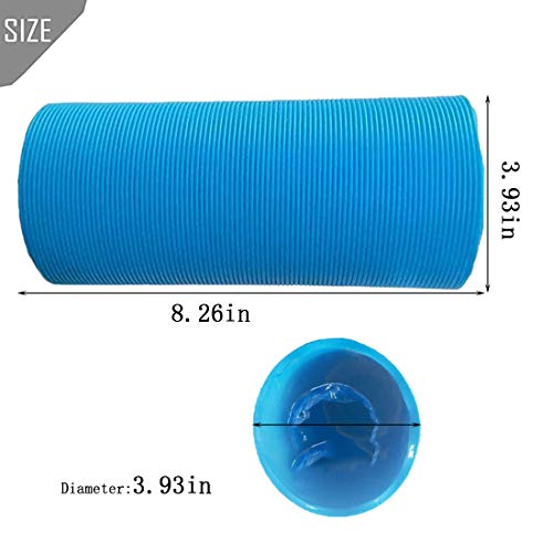PINVNBY Hamster Fun Tunnels Pet Mouse Plastic Tube Toys Small Animal Foldable Exercising Training Hideout Tunnels for Guinea Pigs,Gerbils,Rats,Mice,Ferrets and Other Small Animals(2 PCS Blue) - color: 【Blue】