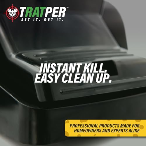 TRATPER Rat and Chipmunk Traps. Prevents Accidental Triggering with Dual Tunneled Design. Covered Snap Traps for Humane Kill, Reusable, Pest Control for Rats, Indoor & Outdoor Use. 2 Pack - size: 2 Pack