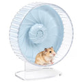 10 inch Silent Hamster Wheel with Adjustable Stand, Large Size, Blue | Large Size, Double-Bearing Design, Adjustable Stand, Smooth-Rotating Exercise Wheel for Syrian Hamsters and Gerbils - color: Blue With Stand, size: 10in