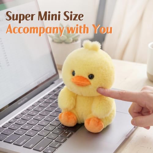 Ditucu Palm-Sized Duck Stuffed Animals Cute Soft Plush Doll Small Plushies Toys Gifts for Kids Yellow 6 inch - style: Duck