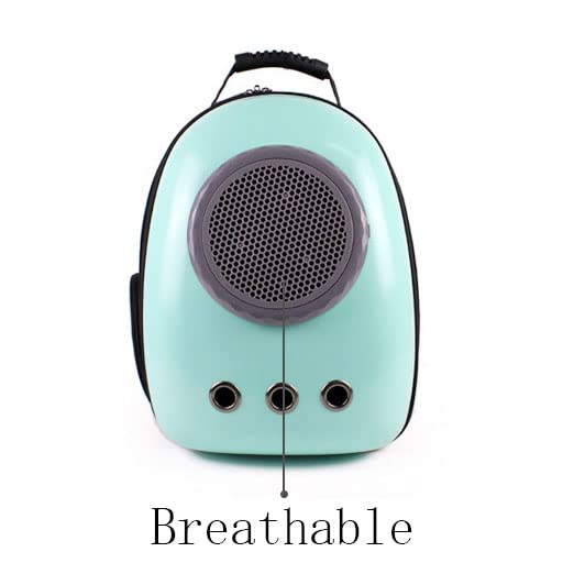 Pet Travel Carrier, Cat Dog Dome Space Capsule Bubble Backpack, Portable Waterproof Breathable Knapsack for Hiking, Traveling (Green 1) - color: Green 1