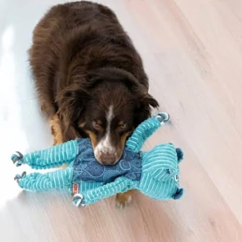 KONG Floppy Knots - Durable No‑Stuffing Squeaky Rope & Plush Dog Toy - for Teething, Playing (Hippo, Extra Large) - color: Hippo, size: Extra Large