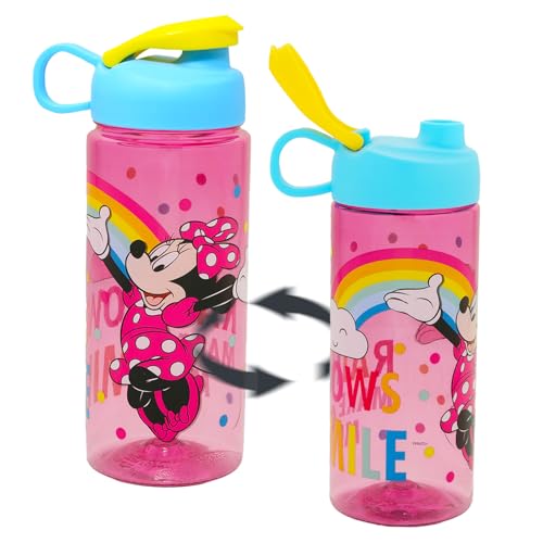 Disney Minnie Mouse Water Bottle Set - Bundle with 16.5 Oz Tumbler for Home, School, Travel Plus More | Minnie Mouse Reusable Drinkware for Kids