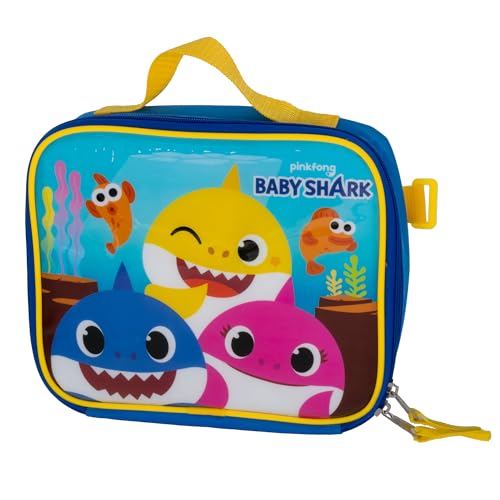 AI ACCESSORY INNOVATIONS Baby Shark 2 Piece Backpack Set, Boys & Girls 16" School Bag, Blue - color: Baby Shark