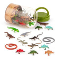 Terra by Battat Reptile Animal Tube, 60 Plastic Animal Figurines, Reptiles | Portable tube with 60 reptile and amphibian animal figures, including frogs, snakes, lizards and alligators, Tubes, 3+ Years - style: 60pcs Mini Reptiles & Amphibians