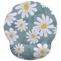White Flowers Mouse Pad with Gel Wrist Support, Smooth Surface Ergonomic Mouse pad, Non-Slip Pain Relief Desk Mat for Gaming, Work & Office Desktop 9 - color: Flowers 9