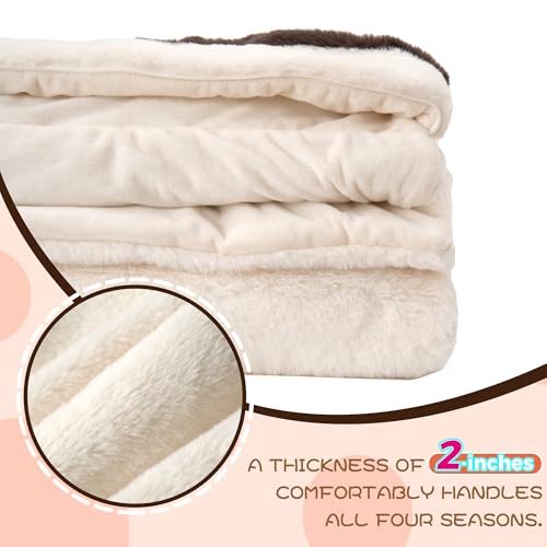 70" 4.2lbs Kids Sleeping Bag with Pillow Brown Cat Toddler Nap Mat | Sleep Sack 2-in-1 Sleeping Mat&Blanket Washable Rolls Up W/Handle For Daycare Kindergarten Thick Soft & Portable In Gift Box - color: Cat-Brown
