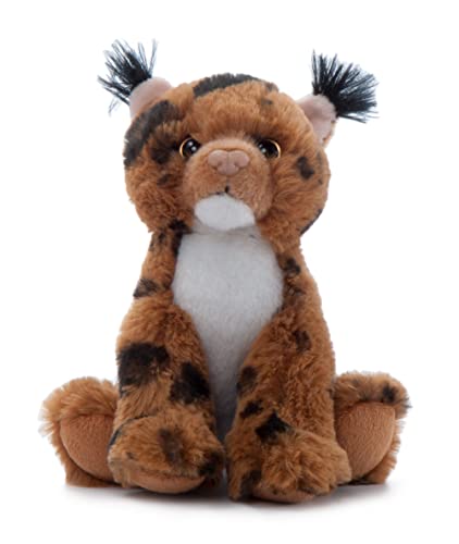 The Petting Zoo Bobcat Stuffed Animal Plushie, Gifts for Kids, Wild Onez Babiez Zoo Animals, Bobcat Plush Toy 6 inches - color: Bobcat