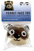 Marshall Plush Ferret Face Toy – Soft Crinkle Toy for Ferrets & Small Pets – Interactive, Lightweight, and Enrichment-Focused Companion - style: Ferret Face Toy