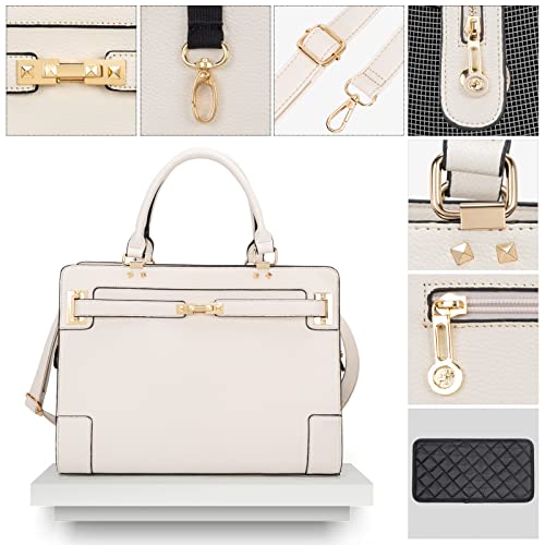 Fashion Pet Carrier Dog Cat Carrier Purse Soft-Sided Leather Handbag Pet Tote Bag for Small Dogs Puppy and Cats TSA Airline Approved (Beige) - color: Beige