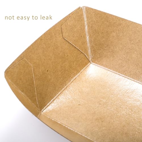 SOUJOY 100 Pack Disposable Pets Feeding Bowls, 2 lb Paper Travel Cat Food Bowl, Boat Foot Print Design Food Serving Trays for Wet and Dry Food, Small Dog Puppy, Cat