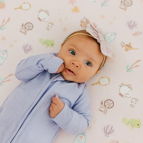 Premium Fitted Knit Crib Sheet/Toddler Sheet "Enchanted Friends" by Copper Pearl - color: Enchanted Friends