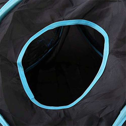 Cat Tunnel,5 Way Large Collapsible Tunnels Tube Upgrade with 6 Peek Hole,S-Shaped Maze House Play Toy Interactive Cat Toy for Cat Kitten Kitty Rabbit - size: 5-way Black