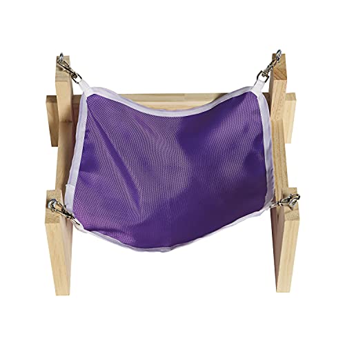 Kaytee Hammock with Stand, 11 x 12.5 x 5.25 Inches | Cozy rest. Small hammock with stand for guinea pigs. Nylon hammock, no-tools setup, small animal hammocks