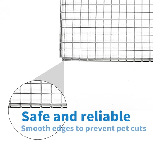 PODOO Stainless Steel Grids for Rabbit Litter Box, 1.5cm Holes, Fits 22x18x3inch Large Guinea Pig Litter Box, Ideal for Small Animals (only Grids) (Large) | Grid only for the PODOO Large litter box 22x18x3inch with 1.5 cm holes. Not compatible with other