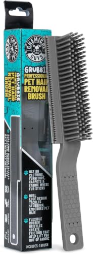 Chemical Guys Professional Rubber Pet Hair Removal Brush – Multi Surface Detailing&Pet Hair Removal Tool for Cars,Trucks,SUVs,RVs&Home – Removes Lint and Debris from Upholstery and Carpet,(Pack of 12) - size: (Pack of 12)