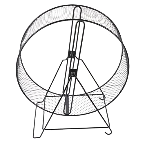 Hamster Cages Hamster Running Exercise Wheel- Silent Guinea Pig Exercise Wheel with Rack Small Animals Running Wheel Toys for Hamsters, Hedgehogs, Rats Hamster Cage - size: 21X15X23CM
