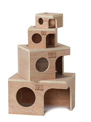 Prevue Pet Products Wood Mouse Hut 1120 (Pack of 2) - size: Mouse (Pack of 2)