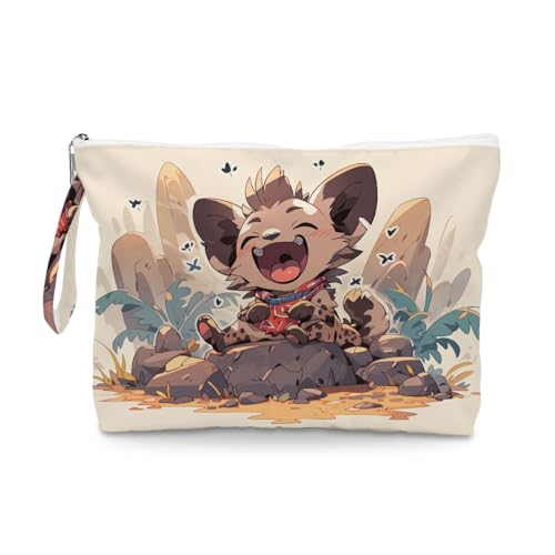 ENGVZ Wet Dry Bag, Waterproof Travel Pouch, Large Zipper Bag For Swimsuits, Diapers, Toiletries, Makeup, Women And Girls Cute Laughing Hyena - color: Cartoon Hyena