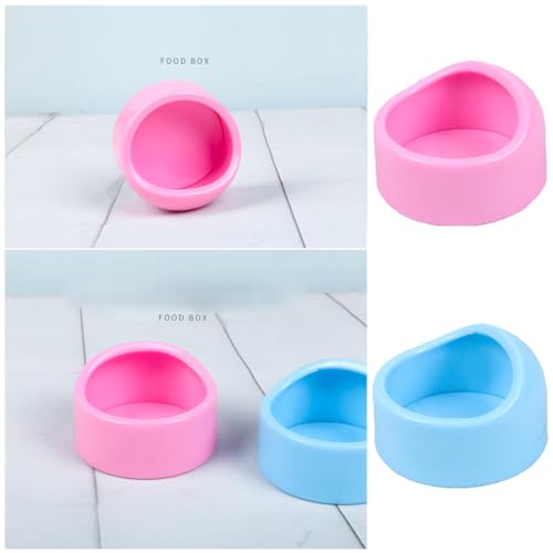4 Pack Hamster Bowl Dwarf Feeding Bowls Food Water Feeder Dish for Robo Syrian Hamsters Hammies Mice Gerbils Degus Hedgehog Small Animals Pet