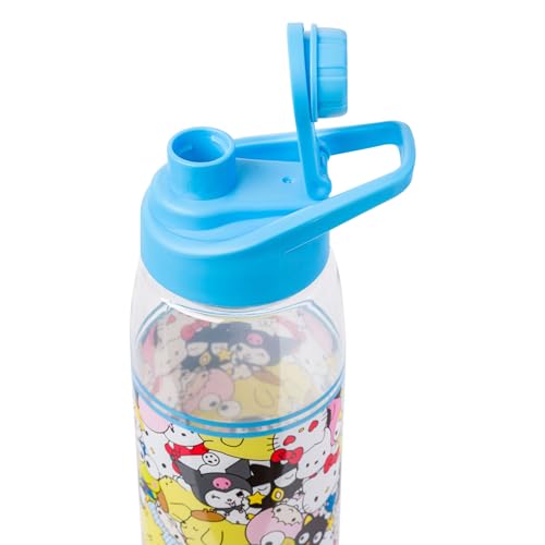 Silver Buffalo Sanrio Hello Kitty and Friends, Water Bottle, 28oz | Keroppi, My Melody, Pochacco, Kuromi, Little Twin Stars, Includes Screw-On Lid, Badtz-Maru, Chococat, Pompompurin - color: Sanrio Character Bunch, size: 28 Ounces