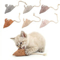 Catnip Mice Cat Toys, 6 Pcs Interactive Fabric Mouse Toys for Indoor Cats | Handcrafted,Durable Soft,Catnip & Silvervine Blend,Interactive Play,Encourages Chasing, Chewing,Kitty Exercise and Fetch Toy - size: Small