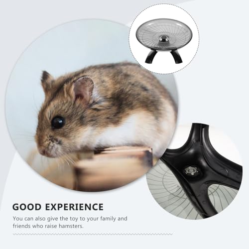 BESPORTBLE Quiet Hamster Running Wheel Silent Exercise Wheel for Hamsters Hedgehogs and Chinchillas 12-Inch Plastic for Small Pets
