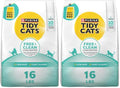 Purina Tidy Cats Clumping Cat Litter Odor Control, Free and Clean Unscented Multi Cat Litter - 16 lb. Bag (Pack of 2) - size: 16 Pound (Pack of 2)