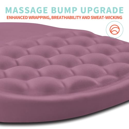 Ergonomic Mouse Pad Wrist Support with Memory Foam Massage Bulge, Carpal Tunnel Pain Relief Mousepad Wrist Rest for Mouse(12x8 inch, Dark Pink) - color: Kg020-dark Pink