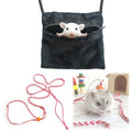 Sugar Glider Pouch and Hamster Leash Small Animal Carrier with Adjustable Straps and Cozy Soft Fabric for Small Pets Travel and Outdoor Use(Random Color for Hamster Leash)